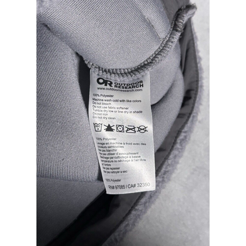 Outdoor Research Packwood Fleece Pullover Hoodie Gray Women’s Medium View 6